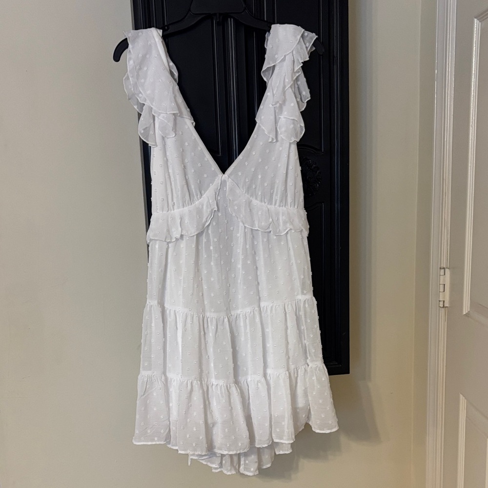 Trixxi White Sleeveless Dress